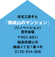 開成山のリノベーション 見学開場